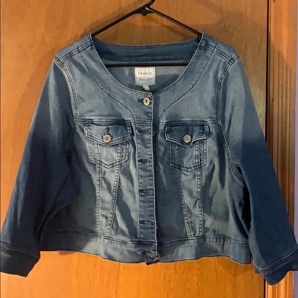 Torrid Cropped Lightweight Jean Jacket